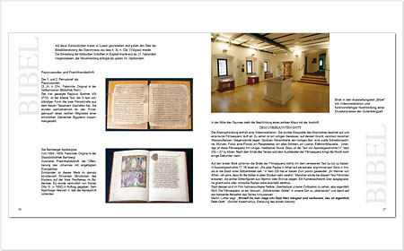 <span style="font-weight: bold">Katalog zur Ausstellung „Bibel Kloster Luther“</span> - Innenseite<br />im Evangelischen Augustinerkloster zu Erfurt<br />In Zusammenarbeit mit Klaus Dieter Kerwitz und Jürgen Rennebach